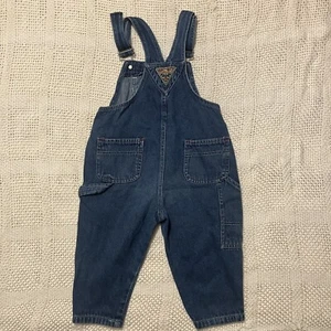 Vintage Carpenter Overalls 3t Electric Kids Dungaree Hammer Loops Retro - Picture 1 of 7