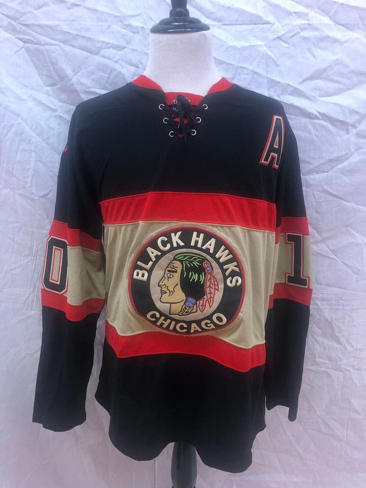 Camiseta deportiva de hockey Chicago Blackhawks Patrick Sharp Reebok CCM talla 50 Foto 1 de 4