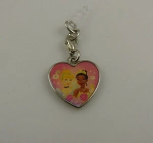 Disney Tianna & Cinderella heart friends cell phone charm ear cap dust plug   - Picture 1 of 5