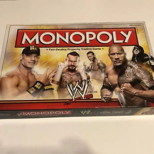 Monopoly WWE Edition Board Game 2014 The Rock John Cena Undertaker RaRe - Picture 1 of 8