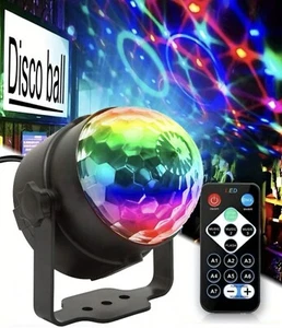 Party Magic Ball Light LED RGB Rotating Club DJ Disco Effect Lighting Free Gift - Picture 1 of 5