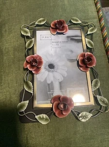 Furio VTG 2003 Home Frame Photo Size 4" x 6" Decorative Metals Roses - Picture 1 of 4