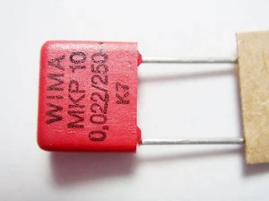 5x 0,022uF 22nF 250Vdc wima MKP-10 Foil Condensator #2F2 - Picture 1 of 6