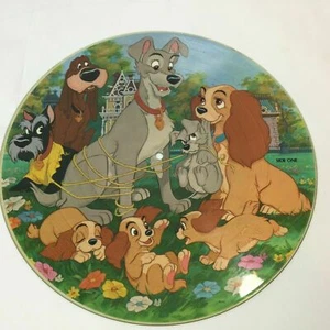 ~ WALT DISNEY LADY AND THE TRAMP VINYL LP PICTURE DISC DISNEYLAND 1980 2 SIDED ~ - Picture 1 of 2