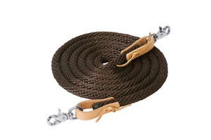 Weaver Leather Horse Poly Roper Rein Leather Water Loop End 35-2026-BR 8'X5/8" - Picture 1 of 1
