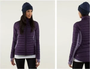 Lululemon Fluff Off puffer 800 Down Fill Jacket- Deep Zinfandel Purple Size 8 - Picture 1 of 12