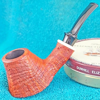 VERY MINT! CHARLES COLE 3/4 BENT THICK VOLCANO FREEHAND AMERICAN Estate Pipe - Image 1 of 4
