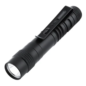 Black Flashlight 395 nm UV AAA Battery Powered Mini Blacklight with Pocket Clip - Picture 1 of 9