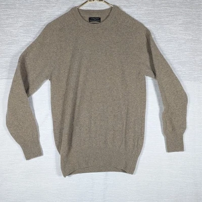 Zara Man Wool Sweater Mens Large Tan Long Sleeve Crew Neck Sweater - Image 1 of 4