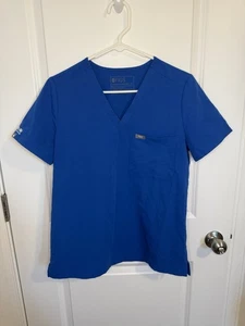 Camisa Médica Figs Para Mujer Azul Real Talla Pequeña Catarina One - Imagen 1 de 4