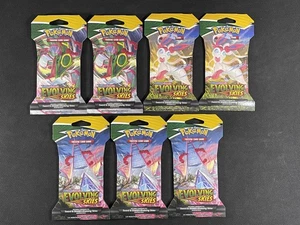 Pokémon Cards x7 Blisters Evolving Skies Sealed 2021 Swsh Ultra Rare - Bild 1 von 2