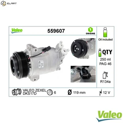 COMPRESSOR AIR CONDITIONING 559607 FORCOMPRESSOR AIR CONDITIONING 559607 FOR NIS - Image 1 of 4