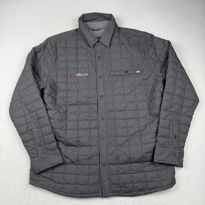 Chaqueta The North Face Para Hombre Grande Gris ThermoBall Eco Camisa Chaqueta Acolchada A Presión Foto 1 de 4