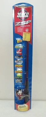 Rare!! Vtg 2009 ZEBCO "Spinning Rod & Reel Combo Complete Kit" ZSP with TACKLE!! - Image 1 of 4