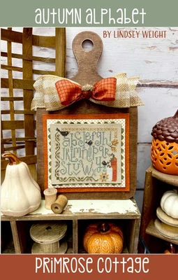Primrose Cottage Stitches Cross Stitch Pattern ~ Autumn Alphabet ~ PCS115 - Image 1 of 2