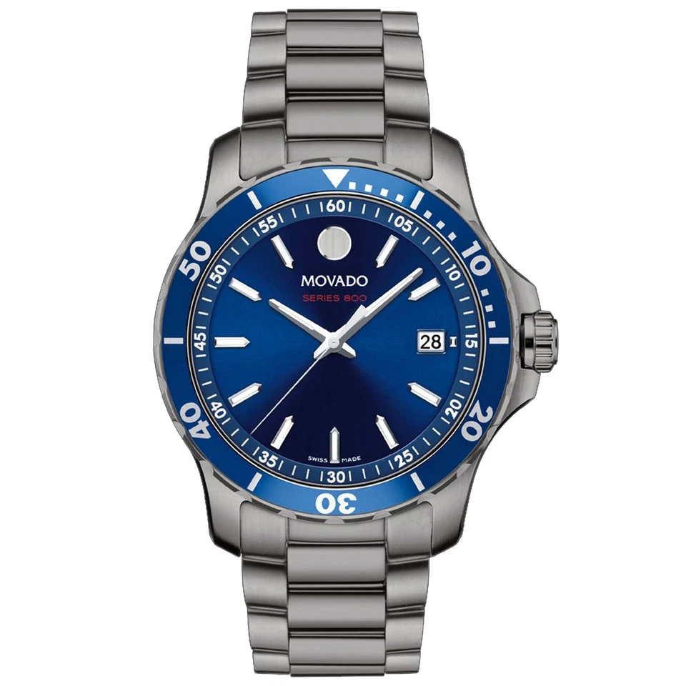 MOVADO Armbanduhr Herren Series 800 2600159 Quarz Saphirglas 40mm B-WARE - Bild 1 von 1