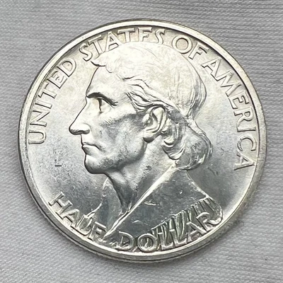 1935-D Boone .50C Classic Commemorative Half Dollar Silver Coin - Image 1 of 3