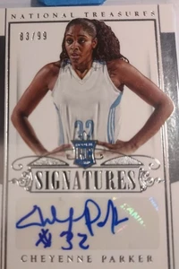 National Treasures College Rookie Signatures 2015/99 Cheyenne Parker-Tyus automático - Imagen 1 de 4