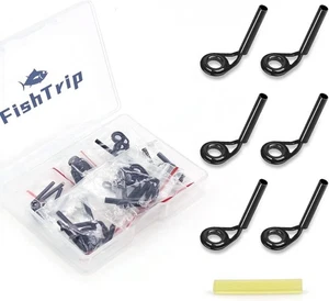 Micro Rod Tips Reparaturset - 30 Teile Baitcastruten Angelrute Spitzenführungen Ersatz - Bild 1 von 8