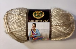 NEW Lion Brand Hometown USA yarn in LOS ANGELES TAN 81 YDS #6 SUPER BULKY QTY 1 - Picture 1 of 1