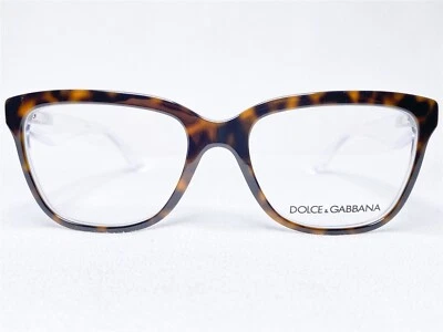 NUEVO Dolce & Gabbana DG3193 2795 Mujer Habana/Cristal Monturas de Gafas 52/17 Foto 1 de 4