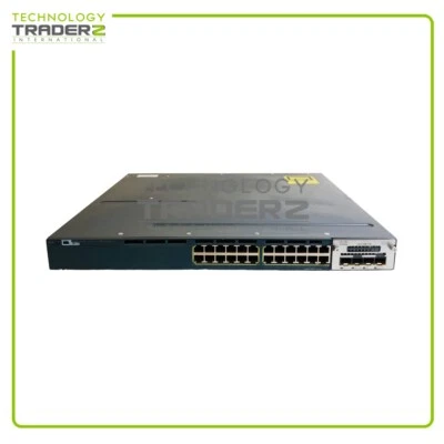 Cisco 3560X V01 24 Port Ethernet Switch WS-C3560X-24T-L V01 W/ 1x C3KX-NM-10G - Image 1 of 2