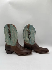 Women's Dan Post Tamra Western Boots Green/Brown Size 10M - Picture 1 of 9