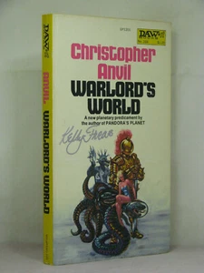 1st,signed by artist Kelly Freas,Warlord's World by Christopher Anvil (1975) DAW - Picture 1 of 4