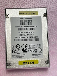 SanDisk 1.92TB SSD SAS 2.5 6G Dell HP Server Hard Drive SDLLOCDR-020T-5CA1 - Afbeelding 1 van 4