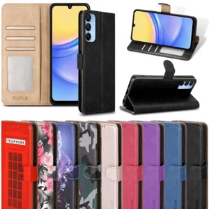 Hülle für Samsung Galaxy A16 4G/5G Leder Wallet Magnet Flip Ständer Handy Cover - Bild 1 von 21