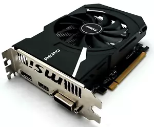 MSI AMD RADEON RX560 AERO ITX 2G OC 2GB GDDR5 PCI EXPRESS 3.0 GRAPHICS CARD - Picture 1 of 6