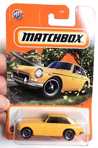 Matchbox Yellow 1971 MGB GT Coupe 1:64 Diecast MGB were English Vehicles - Picture 1 of 10