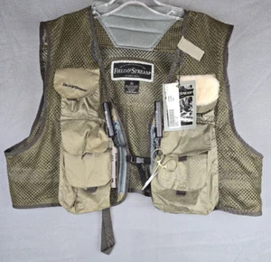 Chaleco utilitario de pesca con mosca Field & Stream aparejos caza bolsillos verde talla XL - Imagen 1 de 8