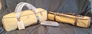 Aaron Leather Goods Canvas Chef's Knife Bag & Roll Combo Kit. Brand New! LARGE!! - Picture 1 of 13