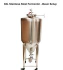 New 65L Full Stainless Steel Conical Fermenter With/Without Chilling Coil & Part