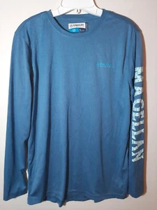 Magellan Outdoors Teal Fish Gear Long Sleeve T Shirt Men's Small--NWOT - Picture 1 of 3