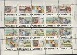 Canada. 634-9 Letter Carriers PB set (2x blk of 10) - Imagen 1 de 1