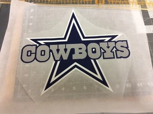Dallas Cowboys Star Football Ready Press 10"x11" Heat Transfer Sheet For Shirt - Picture 1 of 3