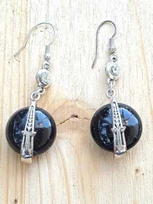 orecchini bijoux donna bambina pendenti con pietre dure originali bigiotteria da - Immagine 1 di 2