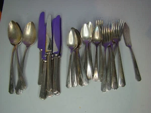 29-teiliges Oneida Community CLARION 1931 Versilbertes Besteck Servierset - Bild 1 von 18