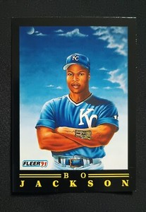 1991 Fleer Pro Visions Bo Jackson #5 of 12 Kansas City Royals MLB Baseball