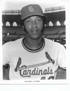 St. Louis Cardinals JIM BIBBY 8 x 10 Press Photo 1972 Glossy Photograph - Imagen 1 de 1