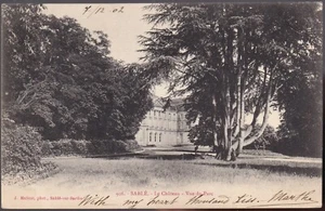SABLÉ sur SARTHE 72 Château & Parc CPA PRÉCURSSEUR écrite à Mlle Él. COPPEY 1902 - Bild 1 von 2
