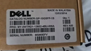 DELL 0WTRD1 WTRD01 10G SFP+ SR 850nm Transceiver FTLX8571D3BCL-FC - Afbeelding 1 van 3