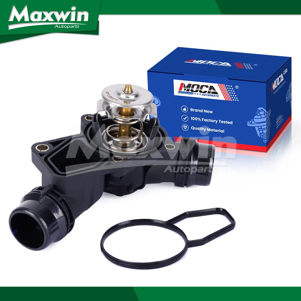 Carcasa de termostato de refrigerante compatible con BMW 320i 323i 325Ci 325i 525i 528i X3 X5 Z3 Z4 Foto 1 de 4