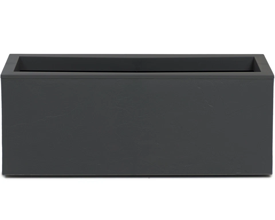 Balkonkasten mit Wasserspeicher Vulkan Pflanzkübel rechteckig Blumentopf Balkon - Bild 1 von 4