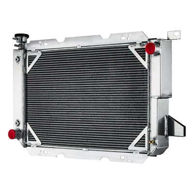 4Row AA5052 Aluminum Radiator Fit 1985-1997 Ford F150 F250 F350 Bronco Truck Foto 1 de 4