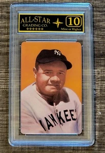 BABE RUTH 1973 Smithsonian Playing Card Graded Mint ASG 10 - Picture 1 of 1