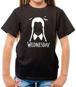 Wednesday Addams Horror Tv Series Adults Kids Tshirt Helloween Unisex Funny Tee - Picture 1 of 10
