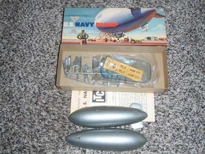 OLD IDEAL TOY COMPANY KIT MODELO PLÁSTICO SIN CONSTRUIR DIRIGIBLE NAVY EE. UU. -3723:98 Foto 1 de 3